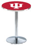 L214 - 42"" Chrome Indiana Pub Table