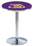 L214 - 42"" Chrome Louisiana State Pub Table
