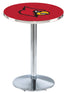 L214 - 42"" Chrome Louisville Pub Table
