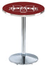 L214 - 42"" Chrome Mississippi State Pub Table