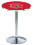 L214 - 42"" Chrome North Carolina State Pub Table