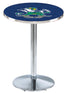 L214 - 42"" Chrome Notre Dame (Leprechaun) Pub Table
