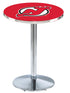 L214 - 42"" Chrome New Jersey Devils Pub Table