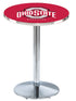 L214 - 42"" Chrome Ohio State Pub Table