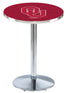 Holland Bar Stool L214 - 42"" Chrome Oklahoma Logo Pub Table