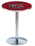 L214 - 42"" Chrome South Carolina Pub Table