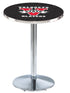 Holland Bar Stool Co Sports Team L214 - 42"" Chrome Valdosta State Pub Table