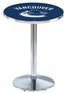 Holland Bar Stool Co. Sports Team L214 - 42"" Chrome Vancouver Canucks Pub Table