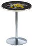 L214 - 42"" Chrome Wichita State Pub Table