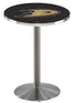 L214 - 36"" Stainless Steel Anaheim Ducks Modern Pub Table