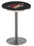 L214 - 36"" Stainless Steel Arizona Coyotes Modern Pub Table