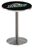 Holland Bar Stool L214 - 36"" Stainless Steel Bemidji State University Logo Pub Table