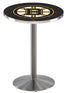 L214 - 36"" Stainless Steel Boston Bruins Modern Pub Table