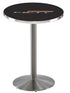 Holland Bar Stool L214 - 36"" Stainless Steel Camaro - 50th Anniversary Pub Table.