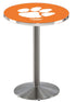 L214 - 36"" Stainless Steel Clemson Pub Table