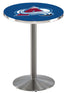 L214 - 36"" Stainless Steel Colorado Avalanche Pub Table