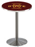 L214 - 36"" Stainless Steel Iowa State Pub Table