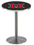 L214 - 36"" Stainless Steel Miami (OH) Pub Table