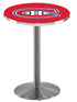 Holland Bar Stool Sports Team Stainless Steel Montreal Canadiens Pub Table - 36""