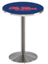 L214 - 36"" Stainless Steel Ole' Miss Pub Table