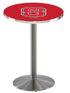 L214 - 36"" Stainless Steel North Carolina State Pub Table