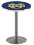 L214 - 36"" Stainless Steel Notre Dame (ND) Pub Table