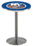 Holland Bar Stool Sports Team Stainless Steel New York Islanders Pub Table - 36""