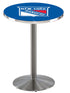 Holland Bar Stool Sports Team Stainless Steel New York Rangers Pub Table - 36""