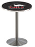 Holland Bar Stool L214 - 36"" Stainless Steel Northern Illinois Logo Pub Table