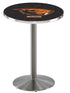 L214 - 36"" Stainless Steel Oregon State Pub Table