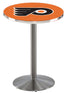 L214 - 36"" Stainless Steel Philadelphia Flyers Pub Table