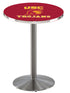 L214 - 36"" Stainless Steel USC Trojans Pub Table