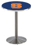 Holland Bar Stool Sports Logo Stainless Steel Syracuse Pub Table - 36""