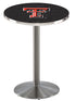 Holland Bar Stool Sports Team Stainless Steel Texas Tech Pub Table - 36""