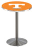 Holland Bar Stool Sports Logo Stainless Steel Tennessee Pub Table - 36""