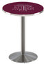 Holland Bar Stool Sports Team Stainless Steel Texas A&M Pub Table - 36""