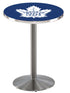 Holland Bar Stool Co. Sports Team L214 - 36"" Stainless Steel Toronto Maple Leafs Pub Table