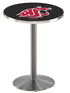 Holland Bar Stool Co Sports Team L214 - 36"" Stainless Steel Washington State Pub Table