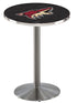 L214 - 42"" Stainless Steel Arizona Coyotes Modern Pub Table