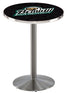 Holland Bar Stool L214 - 42"" Stainless Steel Bemidji State University Logo Pub Table