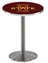 L214 - 42"" Stainless Steel Iowa State Pub Table