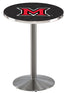 L214 - 42"" Stainless Steel Miami (OH) Pub Table