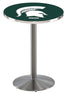 L214 - 42"" Stainless Steel Michigan State Pub Table