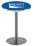 Holland Bar Stool Sports Team Stainless Steel New York Rangers Pub Table - 42""