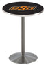 L214 - 42"" Stainless Steel Oklahoma State Pub Table