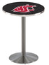 Holland Bar Stool Co Sports Team L214 - 42"" Stainless Steel Washington State Pub Table