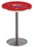 Holland Bar Stool Co Sports Team L214 - 42"" Stainless Steel Western Kentucky Pub Table