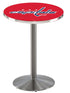 Holland Bar Stool Co. Sports Team L214 - 42"" Stainless Steel Washington Capitals Pub Table