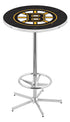 L216 - 42"" Chrome Boston Bruins Modern Pub Table