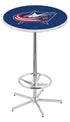 L216 - 42"" Chrome Columbus Blue Jackets Pub Table